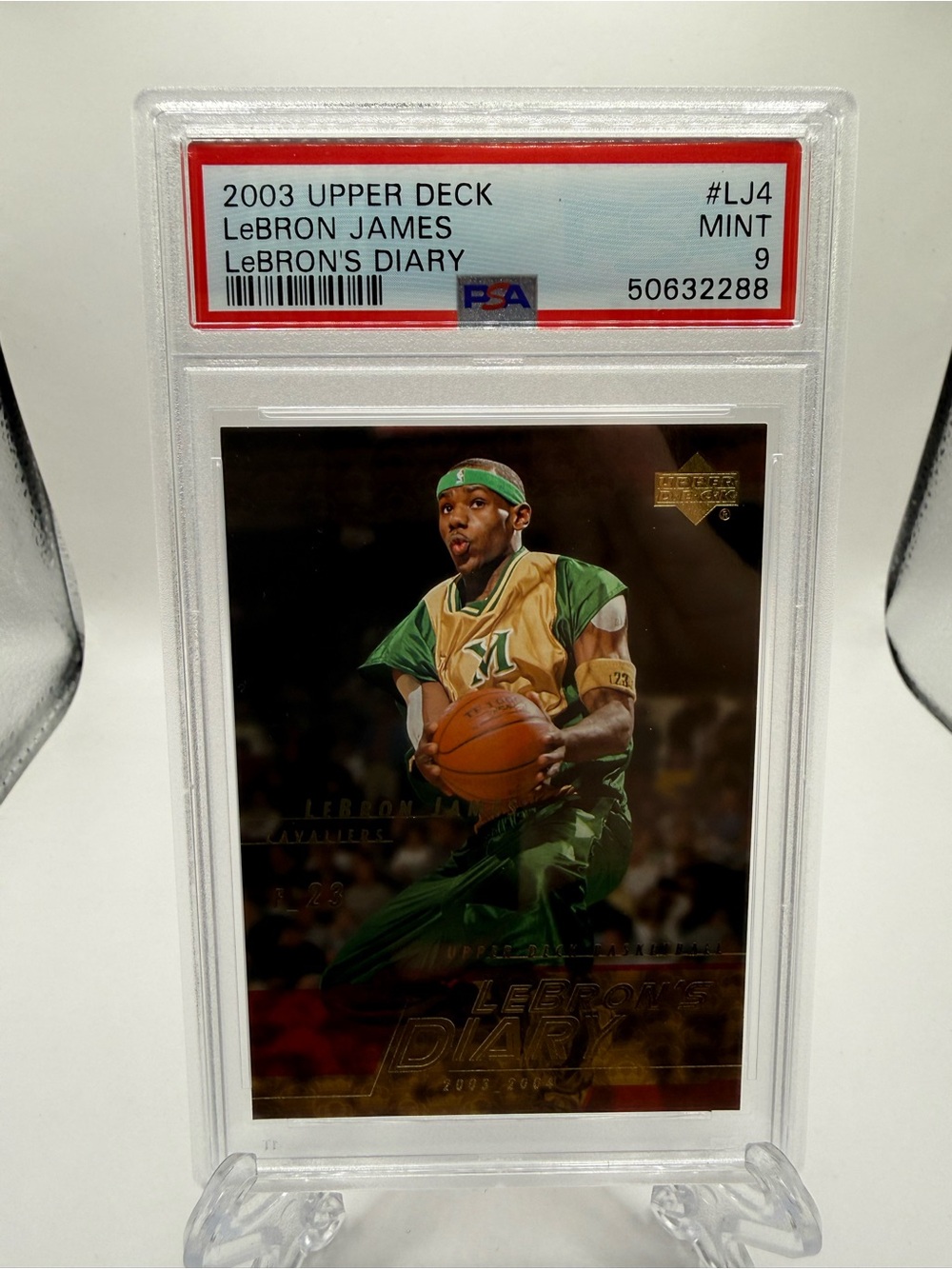 2003 Upper Deck LeBron's Diary Lebron James #LJ4 Basketball PSA 9 Mint